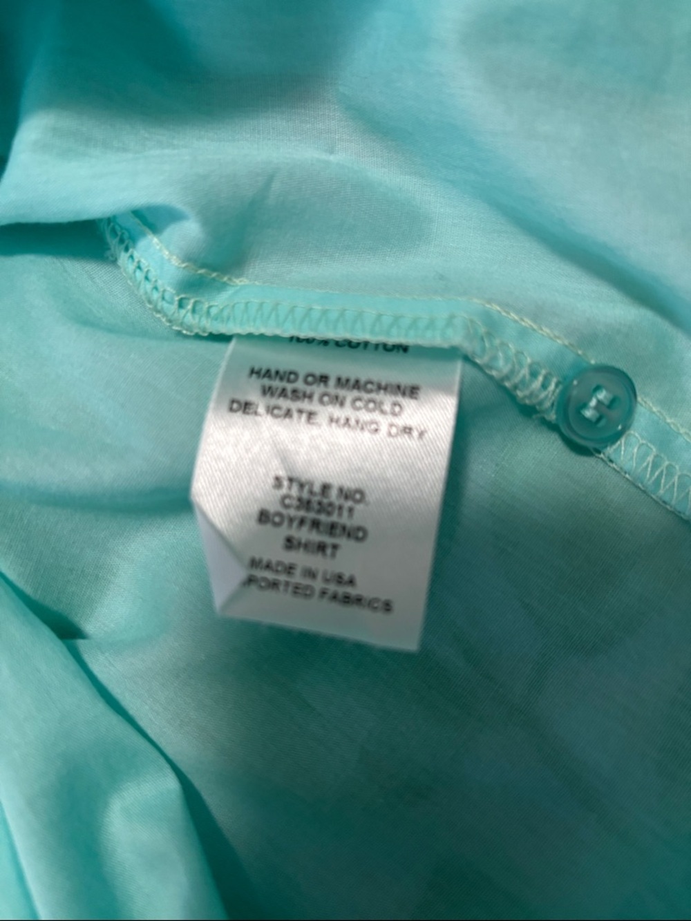 Finley Mint Green Button-Up Blouse - Picture 4 of 4